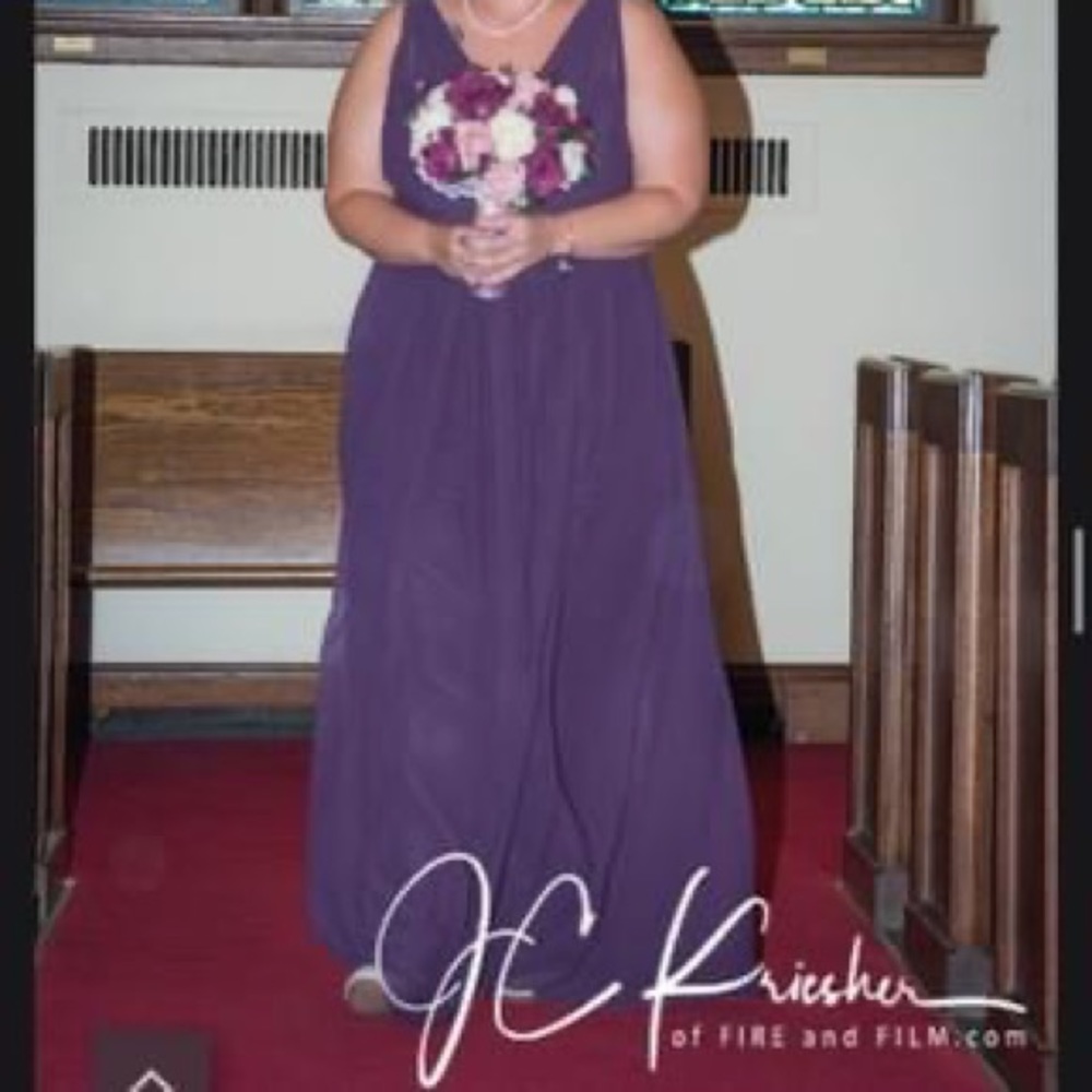 Bridesmaid Dress deep purple Size 20